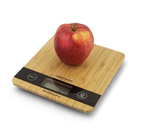 Cyfrowa Waga Kuchenna Esperanza Bamboo Lcd 5Kg Precyzyjna 1G Tarowanie