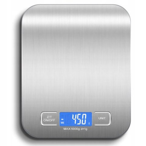Elektroniczna Waga Kuchenna 10Kg/1G Lcd, Funkcja Tarowania, Antypoślizgowa
