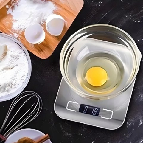 Elektroniczna Waga Kuchenna 10Kg/1G Lcd, Funkcja Tarowania, Antypoślizgowa