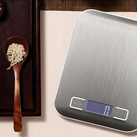 Elektroniczna Waga Kuchenna 10Kg/1G Lcd, Funkcja Tarowania, Antypoślizgowa