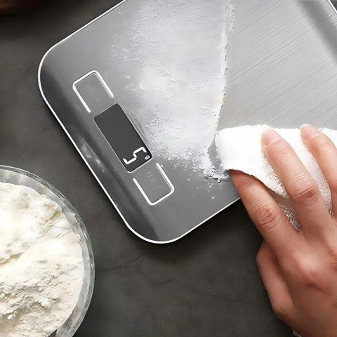 Elektroniczna Waga Kuchenna 10Kg/1G Lcd, Funkcja Tarowania, Antypoślizgowa
