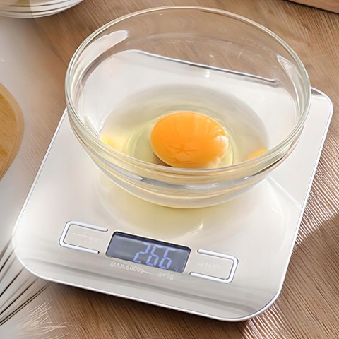 Elektroniczna Waga Kuchenna 10Kg/1G Lcd, Funkcja Tarowania, Antypoślizgowa