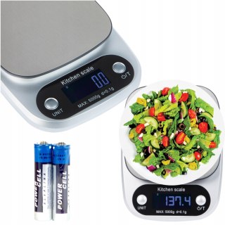 Elektroniczna Waga Kuchenna Jubilerska 0,1G-5Kg Stal Nierdzewna Lcd