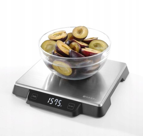 Hendi Waga Cyfrowa 15Kg 266X269mm Stal Nierdzewna Dokładność 1G Hips