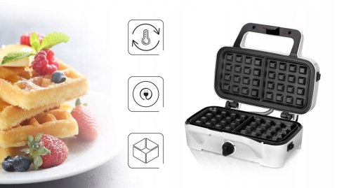 Opiekacz 3W1 Mpm Mop-33M: Gofry, Kanapki, Grill, Wymienne Płyty, 1200W