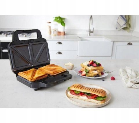 Opiekacz Breville 3W1: Gofry, Trójkąty, Panini, 900W, Wymienne Płyty