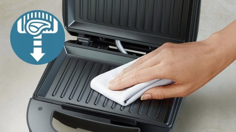 Opiekacz Do Kanapek Philips 3000, 750W, Nieprzywierające Płyty, Easy Lock