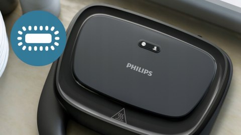 Opiekacz Do Kanapek Philips 3000, 750W, Nieprzywierające Płyty, Easy Lock