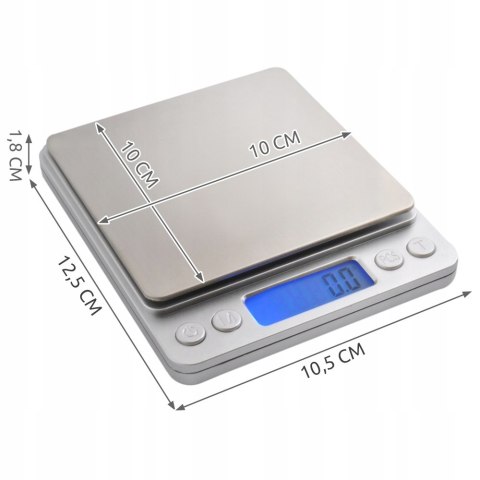 Precyzyjna Waga Kuchennna Lcd 2Kg Z 2 Misy, Wysoka Dokładność 0,1G