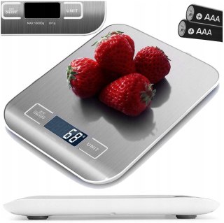 Waga Kuchenna Blow Ks202 10Kg, Dokładność 1G, Stal Nierdzewna, Lcd, Tary