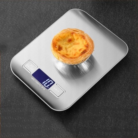 Waga Kuchenna Blow Ks202 10Kg, Dokładność 1G, Stal Nierdzewna, Lcd, Tary
