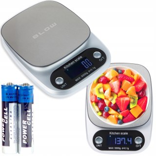 Waga Kuchenna Lcd 5Kg/0.1G Stal Nierdzewna, Tarowanie, Oszczędzanie Energii
