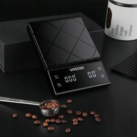 Waga Kuchenna Precyzyjna 3000G/0.1G Z Timerem Do Kawy I Termoizolacją