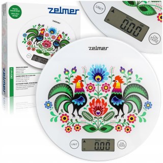 Waga Kuchenna Zelmer Cyfrowa Elektroniczna Wyświetlacz 5Kg Precyzyjna Do 1G