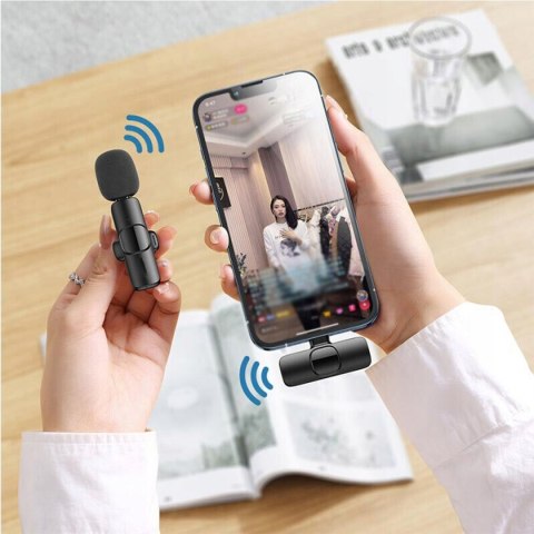 2X Mikrofon Krawatowy Usb-C Bluetooth Do Telefonu Android Iphone 65Mah