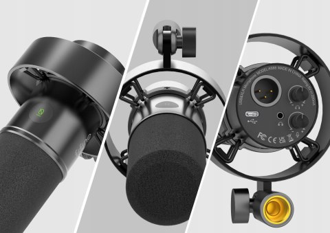 D.Yn.Am.Iczny Mikrofon Usb/Xlr Fifine K688 Z Kardioidalną Charakterystyką
