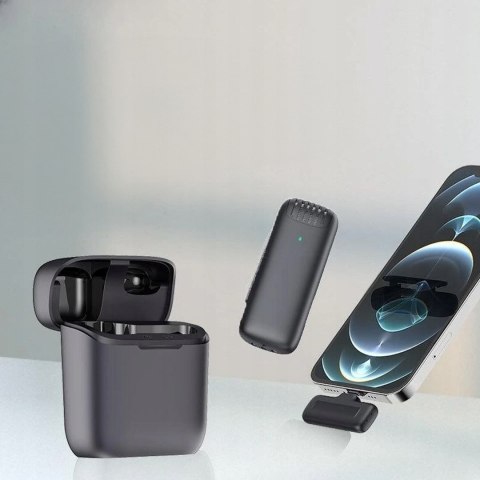 Mikrofon Bezprzewodowy 360° Usb-C/Iphone Z Funkcją Redukcji Szumów I Etui