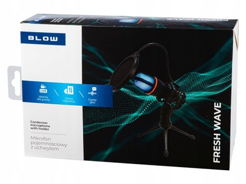 Mikrofon Gamingowy Blow Usb Z Trójnogiem I Pop Filtrem Do Streamingu