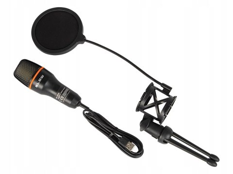 Mikrofon Gamingowy Usb Led Blow Z Filtrem Pop I Statywem Antywstrząsowym