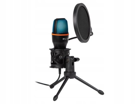 Mikrofon Gamingowy Usb Led Blow Z Filtrem Pop I Statywem Antywstrząsowym