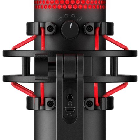 Mikrofon Hyperx Quadcast Czarno-Czerwony, Pojemnościowy, Usb, 3M Kabel