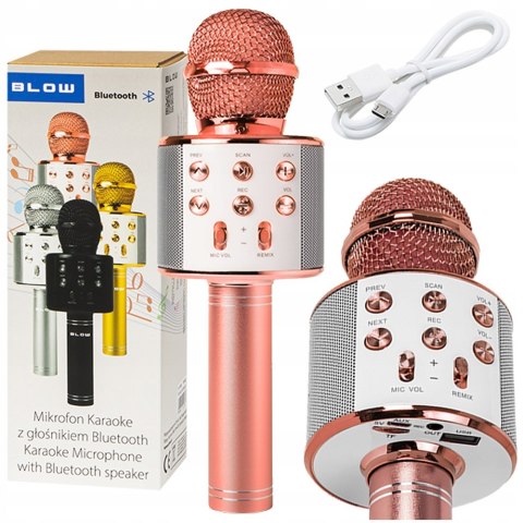 Mikrofon Karaoke Bezprzewodowy Bluetooth Z Głośnikiem I Efektem Echo