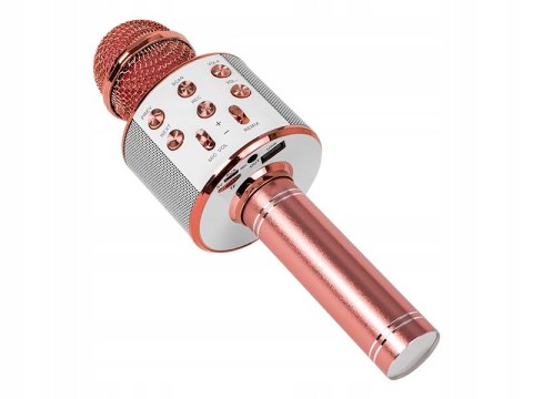 Mikrofon Karaoke Bezprzewodowy Bluetooth Z Głośnikiem I Efektem Echo