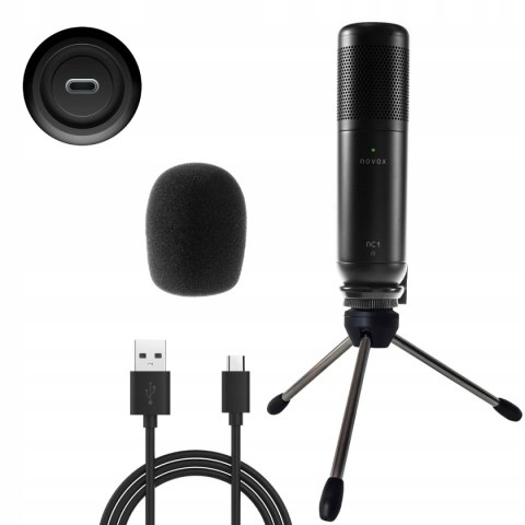 Mikrofon Novox Nc1 V2 Usb Do Streamingu, Youtuba, Podcastów, 24Bit/192Khz