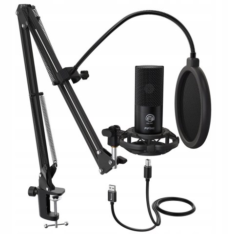 Mikrofon Usb Fifine T669 Z Ramię, Pop Filtrem, Idealny Do Streamingu