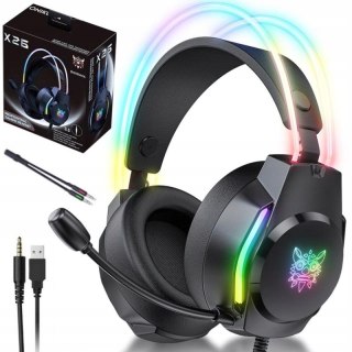 Onikuma X26 Słuchawki Gamingowe Rgb 50Mm Przetworniki Redukcja Szumów