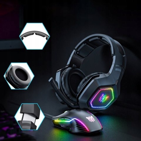 Onikuma K10 Słuchawki Gamingowe Usb Z Mikrofonem Led Rgb Redukcja Szumów