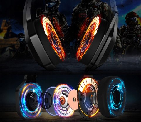 Onikuma K10 Słuchawki Gamingowe Usb Z Mikrofonem Led Rgb Redukcja Szumów