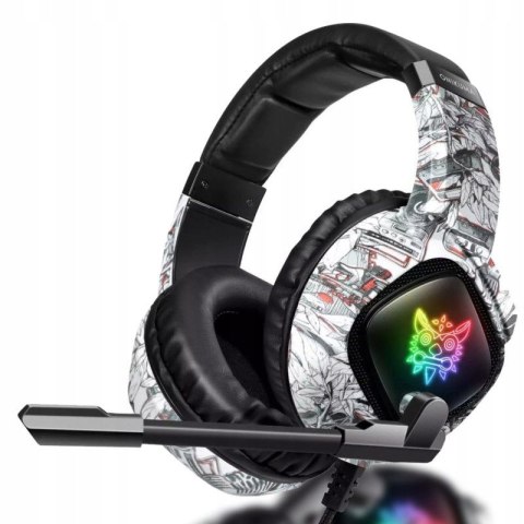 Onikuma K19 Rgb Słuchawki Gamingowe Z Mikrofonem I Kamuflażem 40Mm Drivers