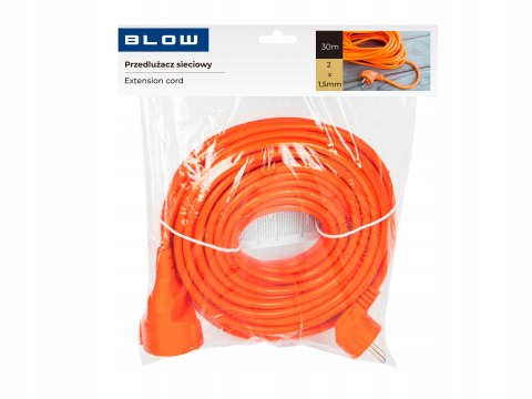 Przedłużacz Ogrodowy Blow 30M 2X1,5Mm Pomarańczowy Bez Uziemienia Ce Rohs
