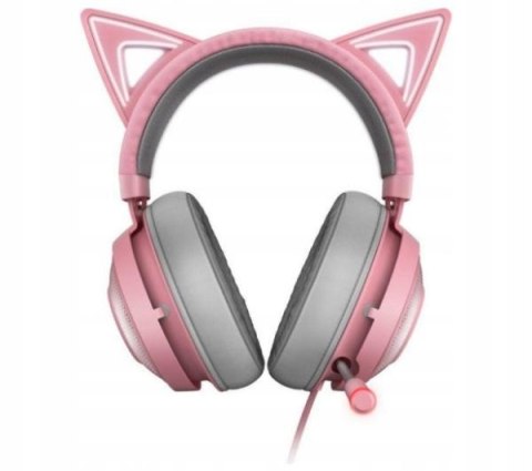 Razer Kraken Kitty Quartz Różowe Słuchawki Gamingowe Z Mikrofonem Usb
