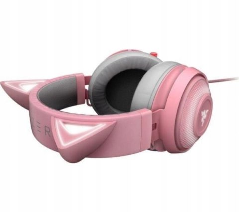 Razer Kraken Kitty Quartz Różowe Słuchawki Gamingowe Z Mikrofonem Usb
