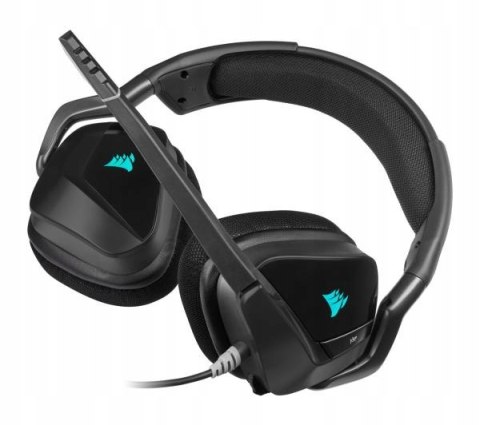 Słuchawki Corsair Void Rgb Elite 7.1 Usb Czarne Z Mikrofonem Gamingowe