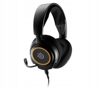 Steelseries Arctis Nova 3 Gamingowe Słuchawki Usb Rgb Z Mikrofonem Czarne