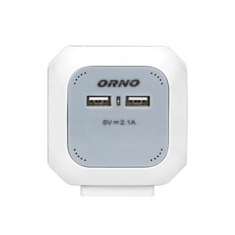 Magic Cube Przedłużacz 4 Gniazda 230V Usb 2.1A 1,4M Mocowanie Na Ścienie