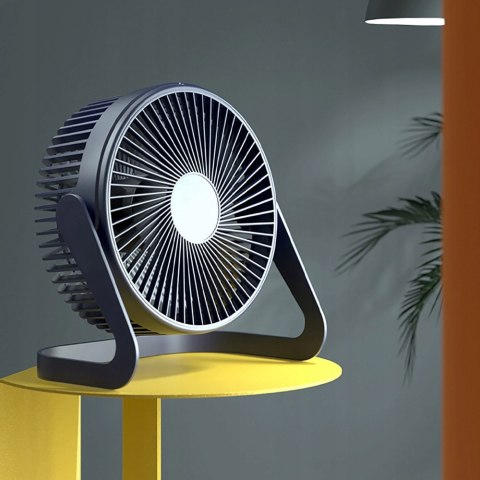 Mini Wiatraczek Usb Granatowy 360° Regulacji, Przenośny, Cichy Na Biurko