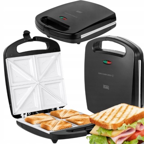 Opiekacz Do Kanapek 4-Tosty Tsa3229b 1500W Z Powłoką Ceramiczną I Ochroną