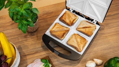 Opiekacz Do Kanapek 4-Tosty Tsa3229b 1500W Z Powłoką Ceramiczną I Ochroną