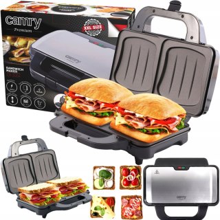 Opiekacz Do Kanapek Xxl 1300W - Dwie Duże Płyty Non-Stick, Z Termostatem