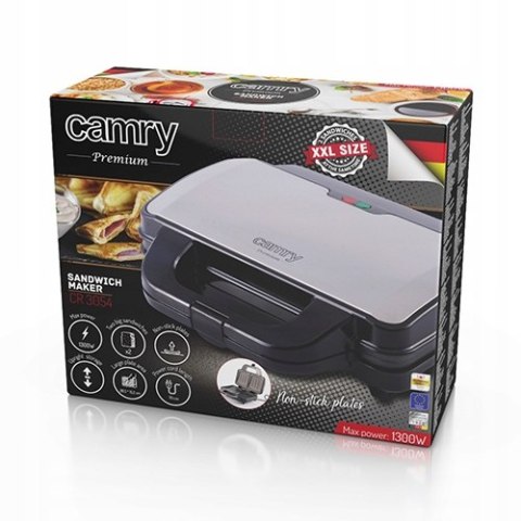 Opiekacz Do Kanapek Xxl 1300W - Dwie Duże Płyty Non-Stick, Z Termostatem