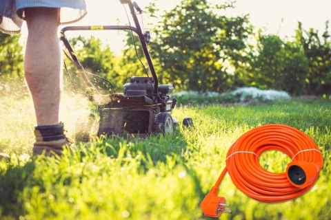 Przedłużacz Ogrodowy 50M 3X1,5Mm Z Uziemieniem Pomarańczowy Blow