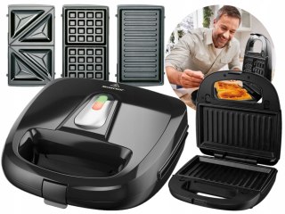 Silvercrest 3W1 Opiekacz 750W - Gofrownica I Grill Kontaktowy Z Lampką