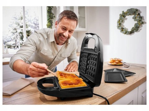 Silvercrest 3W1 Opiekacz 750W - Gofrownica I Grill Kontaktowy Z Lampką
