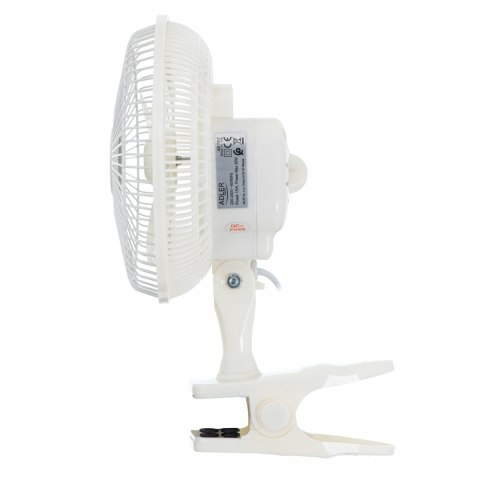 Wentylator Biurkowy 2W1 Klips+Podstawa 15Cm, Regulacja Kąta, 2 Prędkości