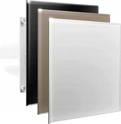 Wentylator Domowy Veroni Glass 120 Mm - Ciszy Z Higrostatem I Timerem, Ipx4