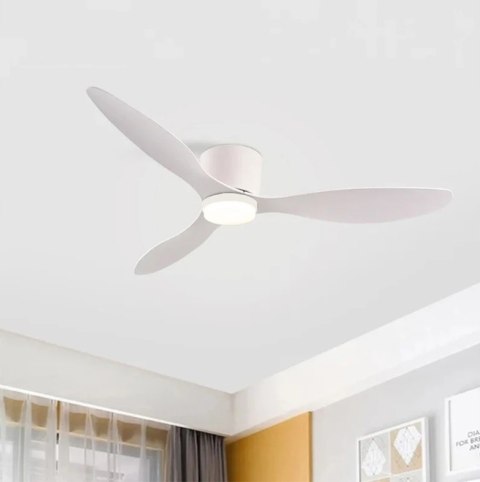 Wentylator Sufitowy Led 132Cm, 3 Barwy, Lato/Zima, 6 Trybów, Mocny + Pilot